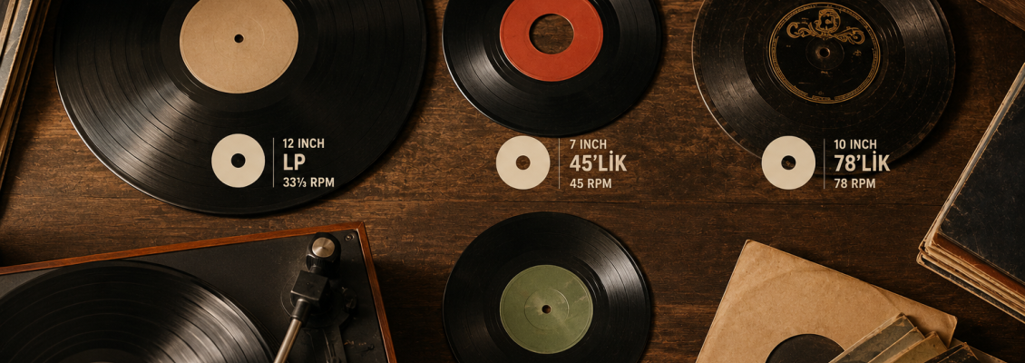 LP, 45’lik ve 78’lik Nedir? Plak Türlerini Anlama Rehberi
