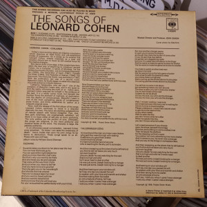 Leonard Cohen - Songs Of Leonard Cohen Leonard Cohen - Songs Of Leonard Cohen