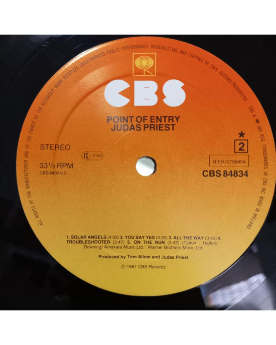Judas Priest - Point Of Entry Judas Priest - Point Of Entry