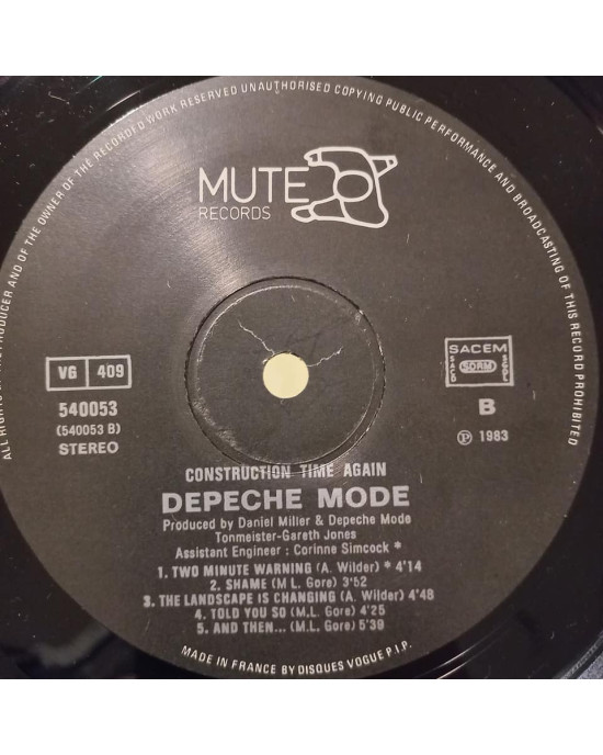 Depeche Mode - Construction Time Again Depeche Mode - Construction Time Again