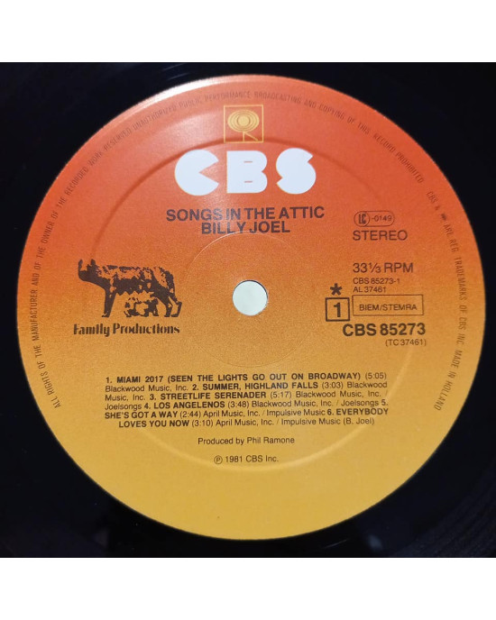 Billy Joel - Songs In The Attic Billy Joel - Songs In The Attic