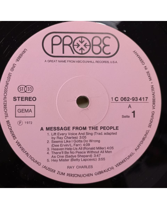 Ray Charles - A Message From The People Ray Charles - A Message From The People