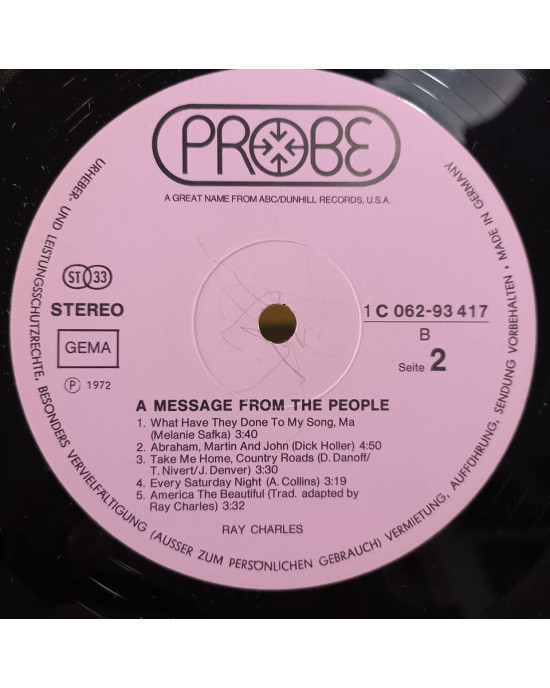 Ray Charles - A Message From The People Ray Charles - A Message From The People