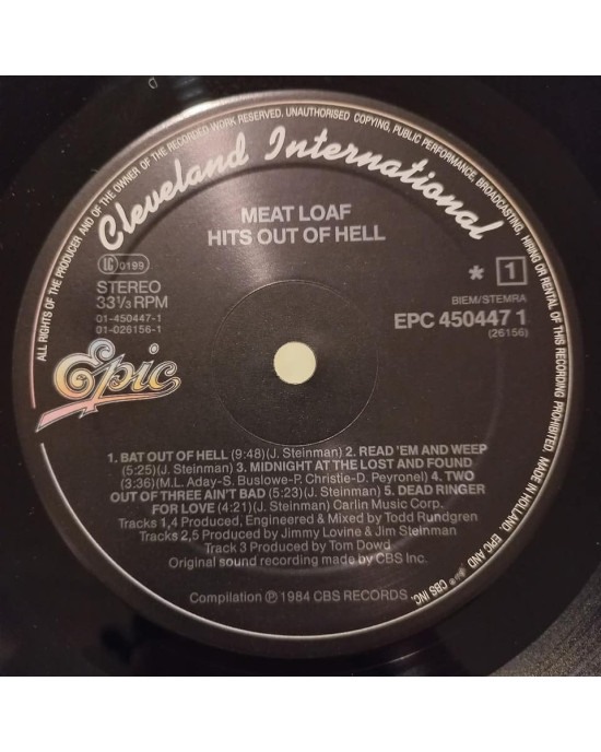 Meat Loaf - Hits Out Of Hell