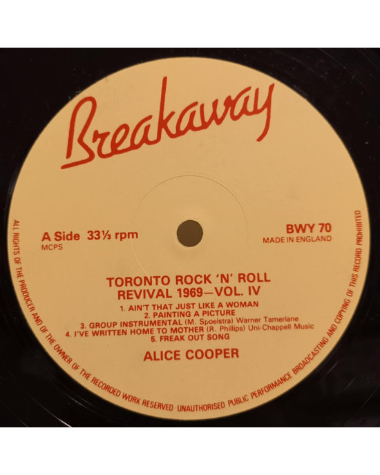 Alice Cooper - Toronto Rock 'N' Roll Revival 1969, Volume IV Alice Cooper - Toronto Rock 'N' Roll Revival 1969, Volume IV