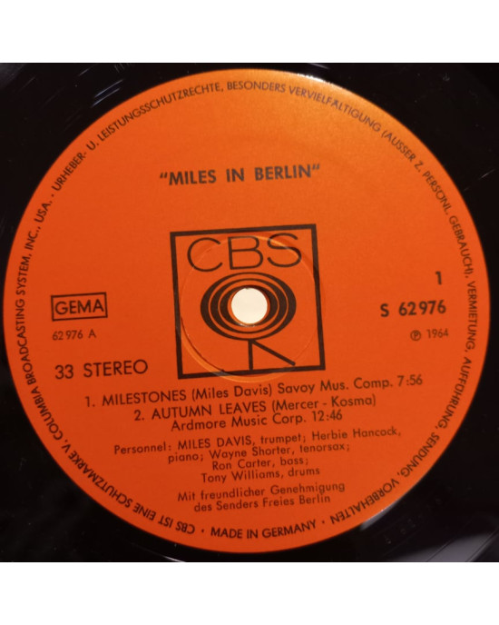 Miles Davis - Miles In Berlin Miles Davis - Miles In Berlin