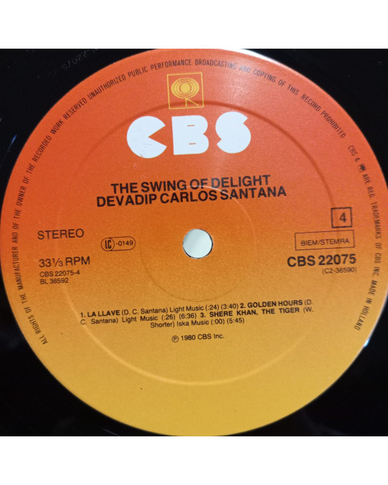 Devadip Carlos Santana - The Swing Of Delight
