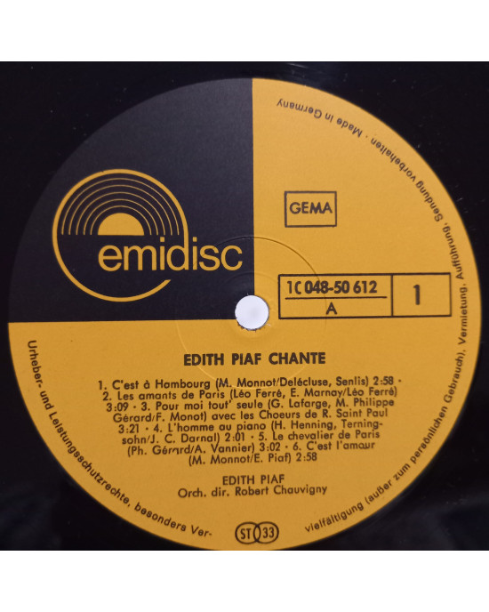 Edith Piaf - Chante