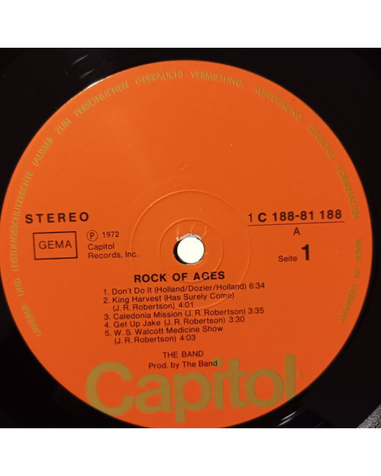 The Band - Rock Of Ages