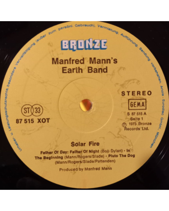 Manfred Mann's Earth Band - Solar Fire Manfred Mann's Earth Band - Solar Fire