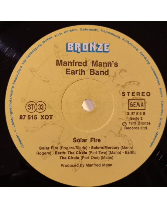 Manfred Mann's Earth Band - Solar Fire Manfred Mann's Earth Band - Solar Fire