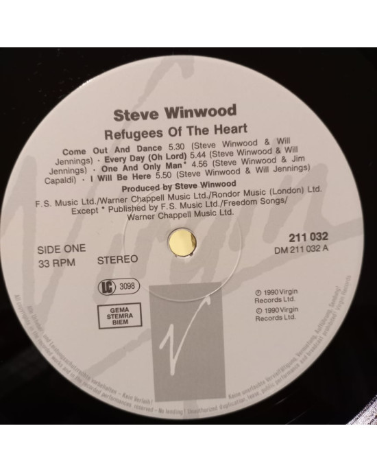Steve Winwood - Refugees Of The Heart Steve Winwood - Refugees Of The Heart