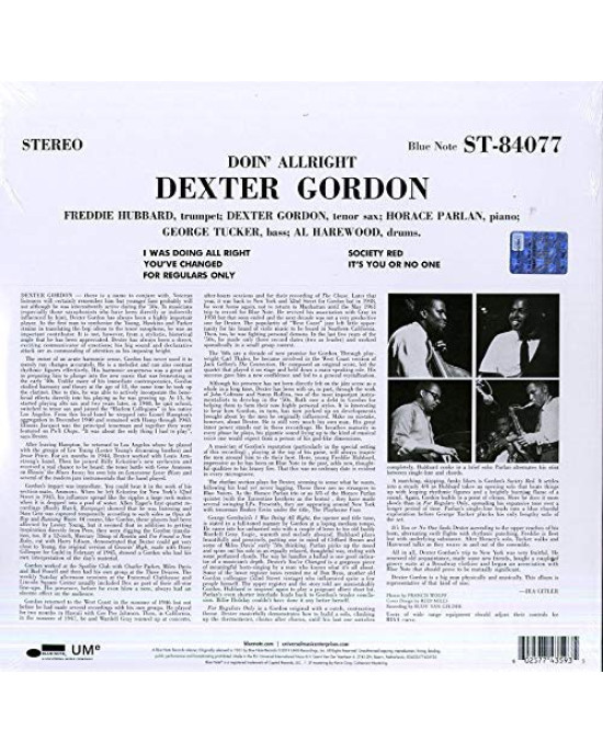 Dexter Gordon - Doin' Allright Dexter Gordon - Doin' Allright