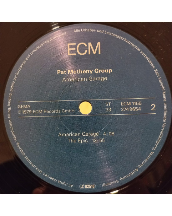 Pat Metheny Group - American Garage - ECM Pat Metheny Group - American Garage - ECM