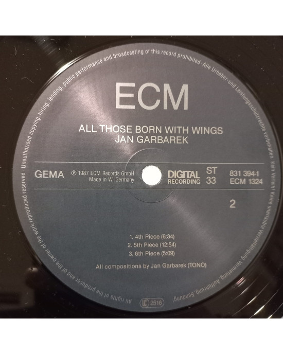 Jan Garbarek - All Those Born With Wings - ECM Jan Garbarek - All Those Born With Wings - ECM