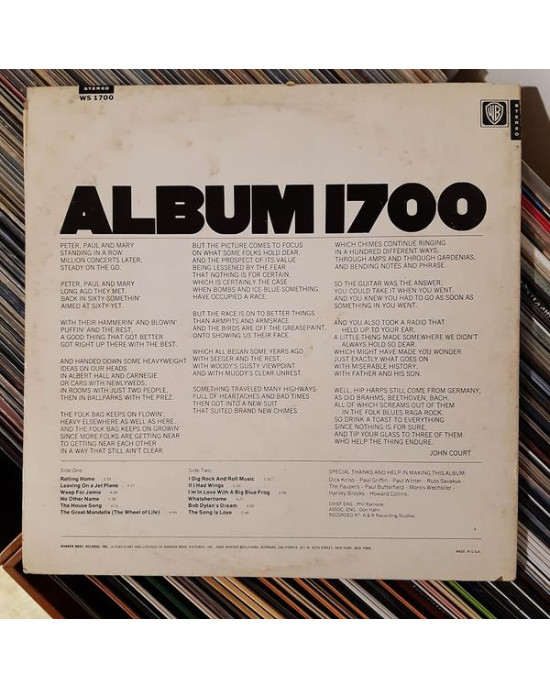 Peter, Paul & Mary - Album 1700 Peter, Paul & Mary - Album 1700