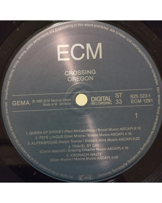 Oregon - Crossing - ECM Oregon - Crossing - ECM