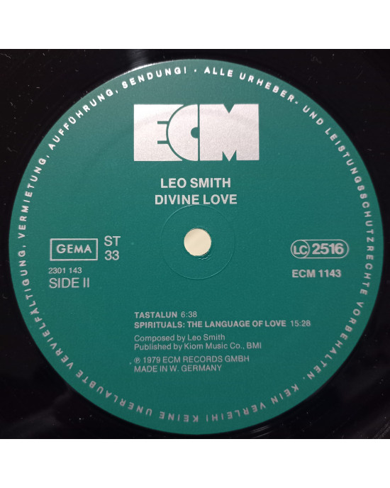 Leo Smith - Divine Love - ECM Leo Smith - Divine Love - ECM