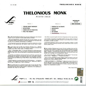 Thelonious Monk - Piano Solo Thelonious Monk - Piano Solo