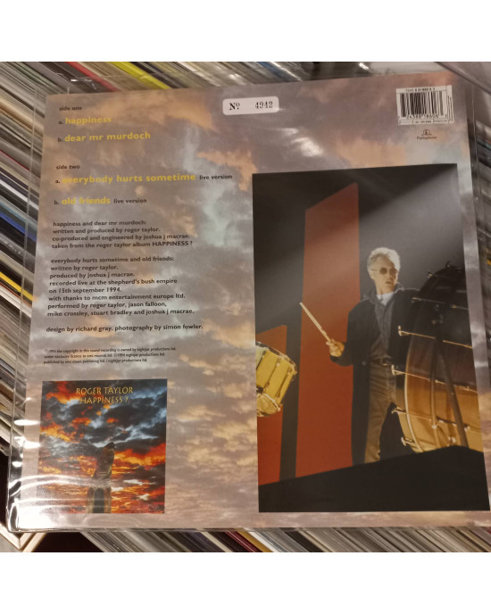 Roger Taylor - Happiness (Maxi Single - Picture Disc) Roger Taylor - Happiness (Maxi Single - Picture Disc)