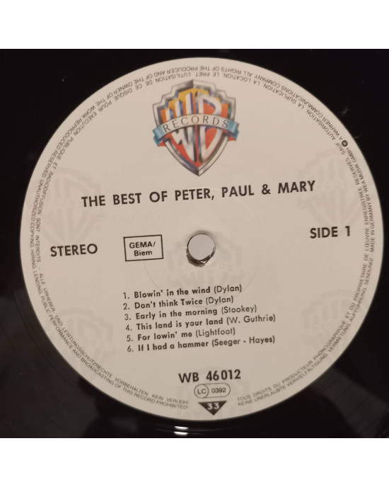 Peter, Paul & Mary - The Best Of Peter, Paul & Mary - The Best Of