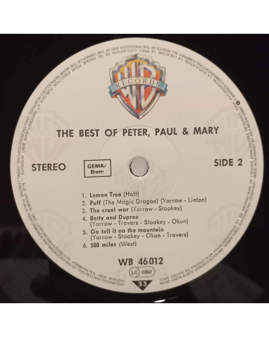 Peter, Paul & Mary - The Best Of Peter, Paul & Mary - The Best Of