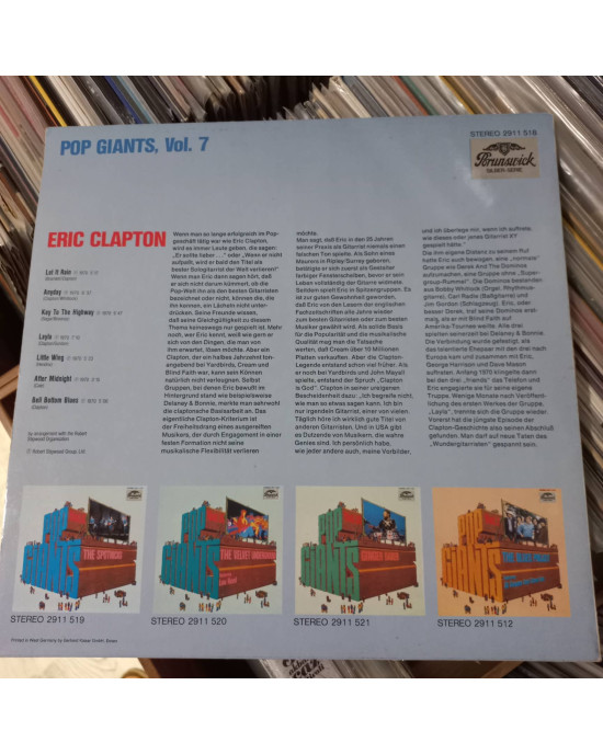 Eric Clapton - Pop Giants Vol. 7 Eric Clapton - Pop Giants Vol. 7