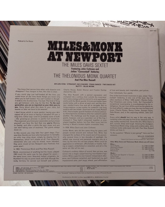 The Miles Davis Sextet & The Thelonious Monk Quartet - Miles & Monk At Newport - Japonya The Miles Davis Sextet & The Thelonious Monk Quartet - Miles & Monk At Newport - Japonya