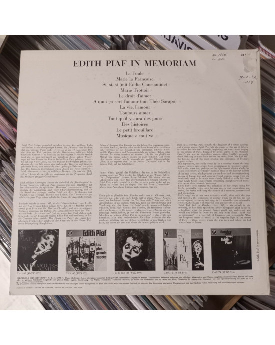 Edith Piaf - In Memoriam Edith Piaf - In Memoriam