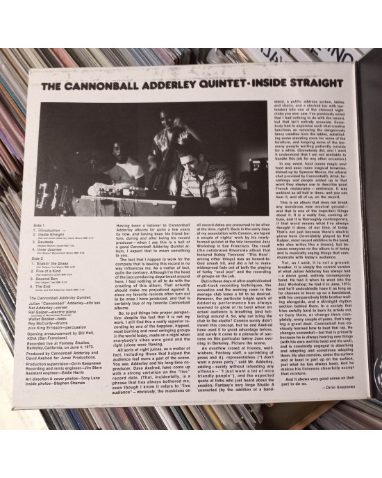 The Cannonball Adderley Quintet - Inside Straight The Cannonball Adderley Quintet - Inside Straight