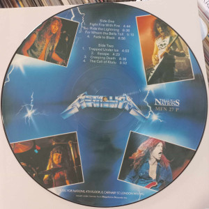 Metallica - Ride The Lightning - Picture Disc - 1986, UK Metallica - Ride The Lightning - Picture Disc - 1986, UK