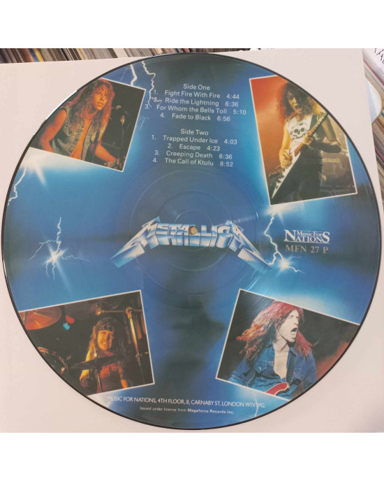 Metallica - Ride The Lightning - Picture Disc - 1986, UK Metallica - Ride The Lightning - Picture Disc - 1986, UK