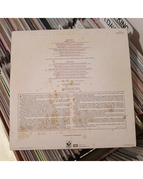 Deep Purple - The Deep Purple Singles A's & B's - Mavi Şeffaf Plak