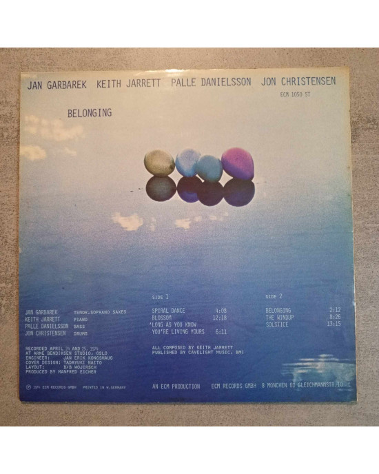 Jan Garbarek, Keith Jarrett, Palle Danielsson, Jon Christensen - Belonging - ECM Jan Garbarek, Keith Jarrett, Palle Danielsson, Jon Christensen - Belonging - ECM