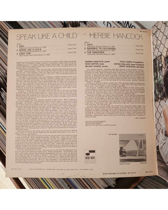 Herbie Hancock - Speak Like A Child - 1968 Almanya