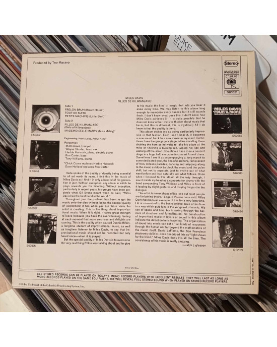 Miles Davis - Filles De Kilimanjaro - 1969 Avrupa Miles Davis - Filles De Kilimanjaro - 1969 Avrupa