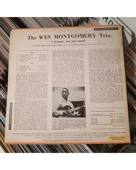 The Wes Montgomery Trio - The Wes Montgomery Trio The Wes Montgomery Trio - The Wes Montgomery Trio
