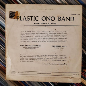 Plastic Ono Band - Give Peace A Chance / Remember Love - 45'lik Plastic Ono Band - Give Peace A Chance / Remember Love - 45'lik