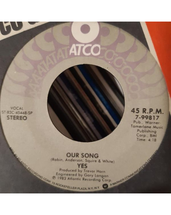 Yes - Owner Of A Lonely Heart / Our Song - 45'lik Yes - Owner Of A Lonely Heart / Our Song - 45'lik