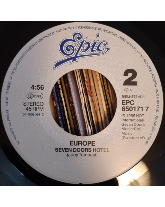 Europe - Rock The Night / Seven Doors Hotel - 45'lik Europe - Rock The Night / Seven Doors Hotel - 45'lik