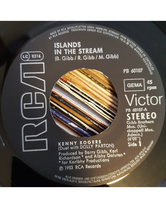 Kenny Rogers & Dolly Parton - Islands In The Stream / Midsummer Nights - 45'lik