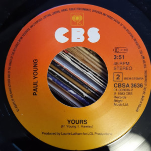 Paul Young - Come Back And Stay / Yours - 45'lik Paul Young - Come Back And Stay / Yours - 45'lik