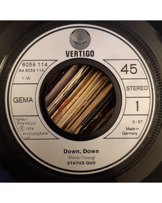 Status Quo - Down, Down / Night Ride - 45'lik Status Quo - Down, Down / Night Ride - 45'lik