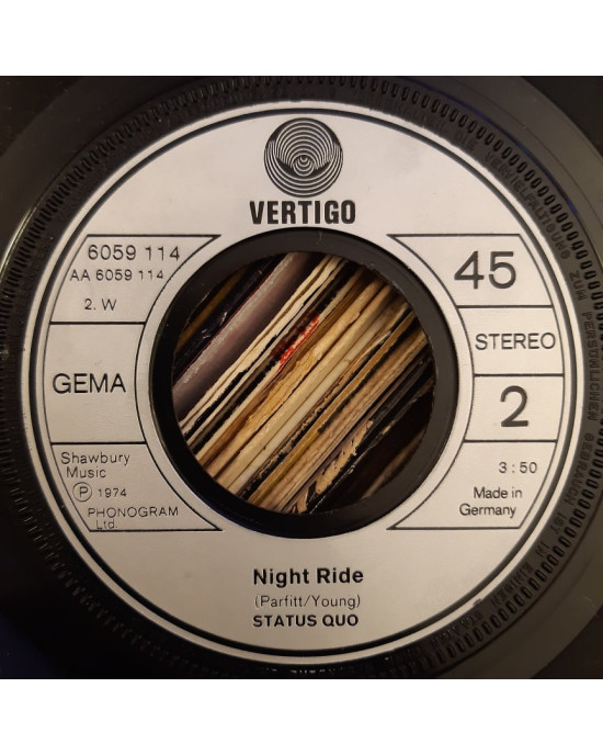 Status Quo - Down, Down / Night Ride - 45'lik Status Quo - Down, Down / Night Ride - 45'lik