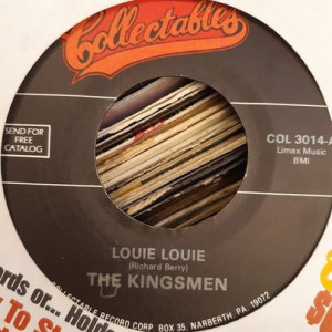 The Kingsmen & Scott English ‎– Louie Louie / High On A Hill - 45'lik
