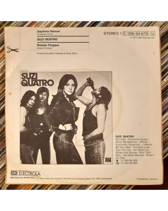 Suzi Quatro ‎– Daytona Demon / Roman Fingers - 45'lik