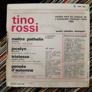 Tino Rossi - 4 Melodies Classiques - 45'lik Tino Rossi - 4 Melodies Classiques - 45'lik