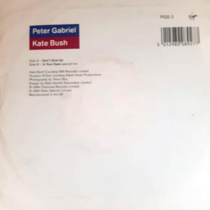 Peter Gabriel & Kate Bush - Don't Give Up / In Your Eyes - 45'lik Peter Gabriel & Kate Bush - Don't Give Up / In Your Eyes - 45'lik