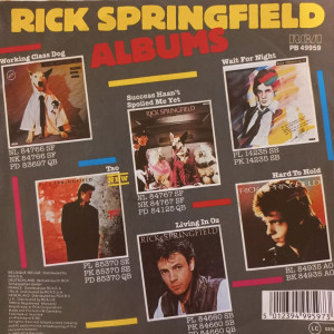 Rick Springfield - State Of The Heart - 45'lik Rick Springfield - State Of The Heart - 45'lik