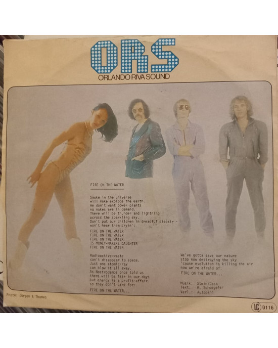O.R.S. (Orlando Riva Sound) - Fire On The Water / The Blaze - 45'lik
